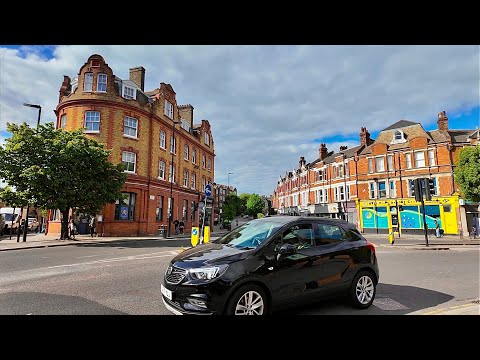 SUNNY WALK THROUGH HERNE HILL, LONDON WALK TOUR 4K