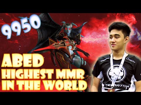 Abed 9950 MMR Highest In The World — Abed Needs 2 More Games To Reach 10K MMR Dota 2