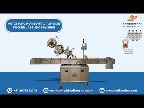 Automatic Horizontal Top Side Sticker Labelling Machine