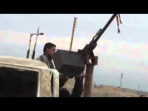 التصدي للطيران المروحي في محيط اللواء 113 من قبل لواء الاخلاص في ريف دير الزور