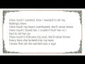 Javier - She'll Never Know Lyrics