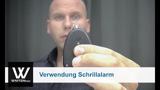 Schrillalarm, Taschenalarm, Personalalarm, Verwendung des Schrillalarm, www.waffenfuzzi.de