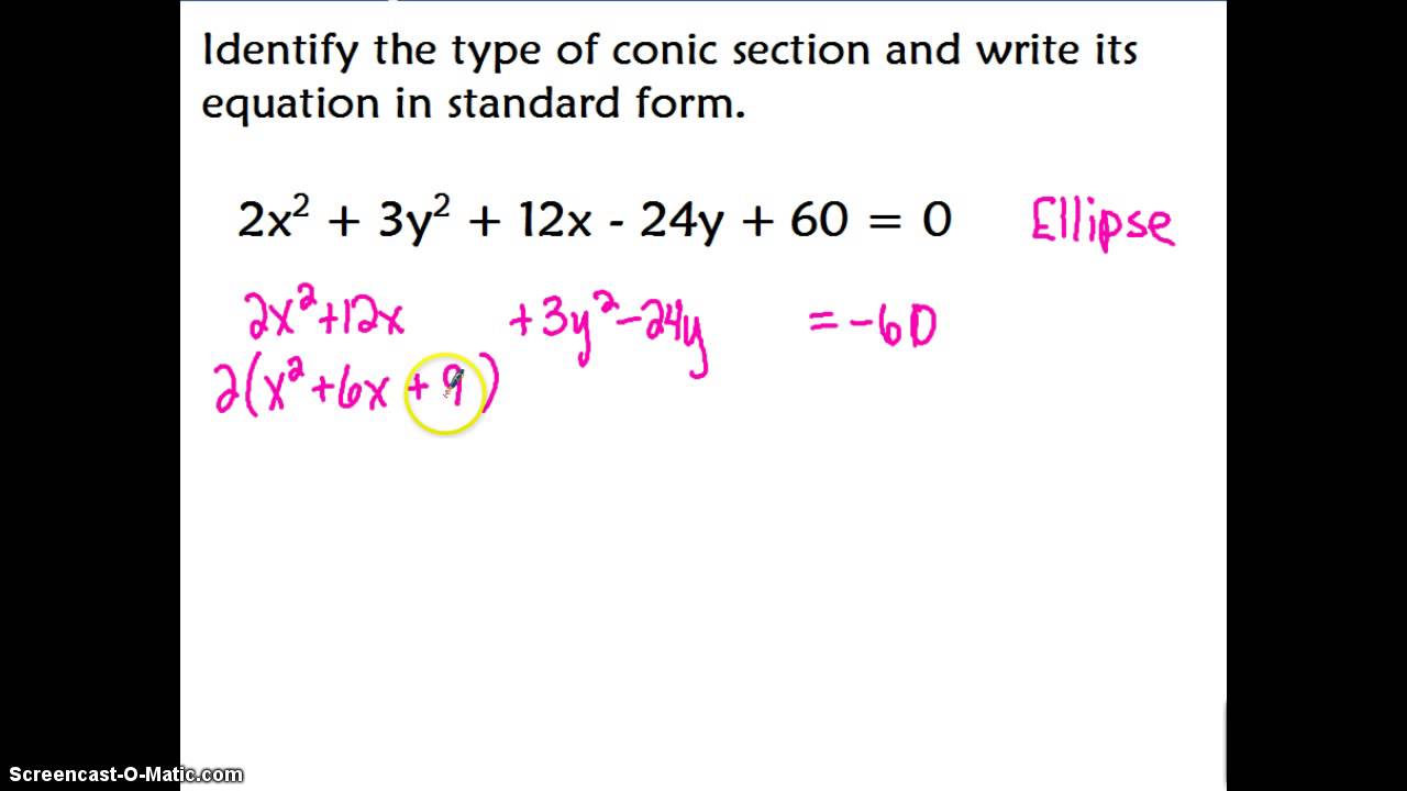 Classifying Conics