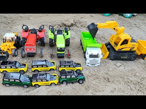 toy cars and trucks for toddlers|| jcb car toy crane dump truck rescue dinosaurs||tipper lorry toys