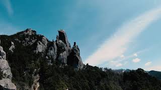 瑞牆山　日本百名山の空撮動画