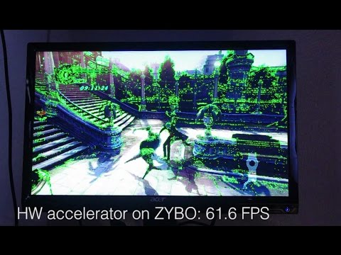ZYBO HDMI OpenCV HW accelerator (FAST corner)