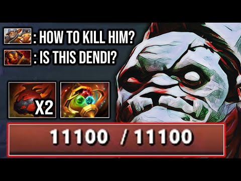 IS THIS DENDI?? 11000HP IS REAL!!! TOTALLY RAID BOSS PUDGE DOTA 2