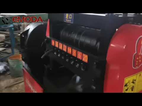 Scrap steel bar straightening machine