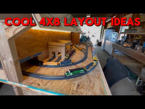 Creative ideas for a 4x8 train layout. 