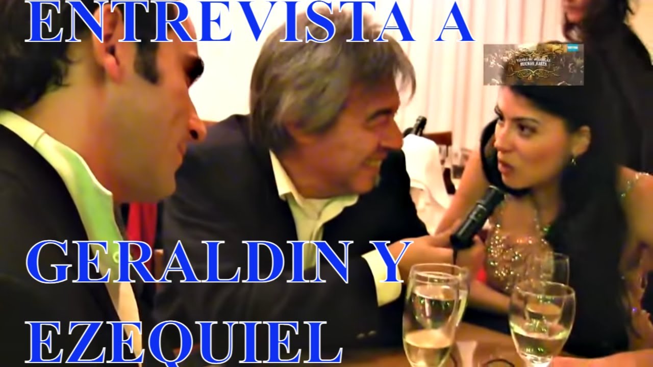 Geraldin Rojas y Ezequiel Paludi con Marcelo Salas, entrevista en Palacio Barolo, Tango Buenos Aires