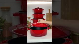 Каструля чавунна з кришкою RINGEL Essen 3.8л, 24 см (RG-2300-24)