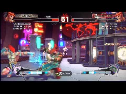SSF4 Endless Battle - WH Psycho (Adon) Vs PJS RamenAddict (Adon)