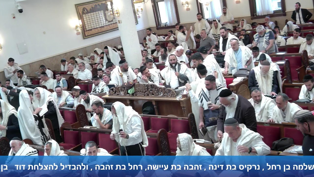 הרב אייל עמרמי - תפילת שחרית - ראש חודש תמוז תשפ"ו