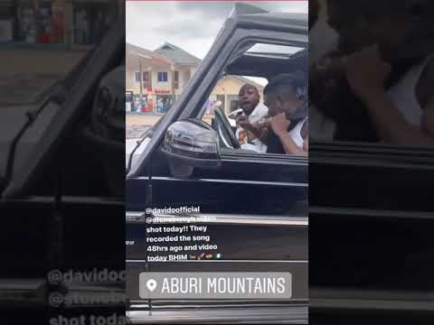 STONEBWOY & DAVIDO shooting a video for their song