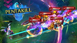 PERFECT PENTAKILL MOMENTS IN LEAGUE OF LEGENDS #36