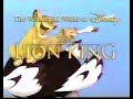 The Lion King Promo 1998