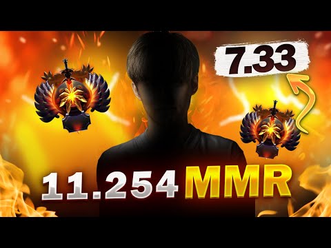 11.254 HIGHEST Average MMR on NEW 7.33 Patch Dota 2