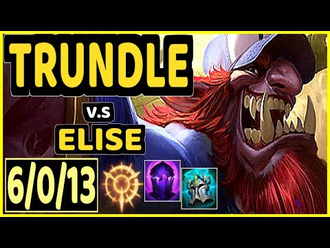 XAKY (TRUNDLE) vs ELISE - 6/0/13 KDA JUNGLE GAMEPLAY - EUW Ranked MASTER