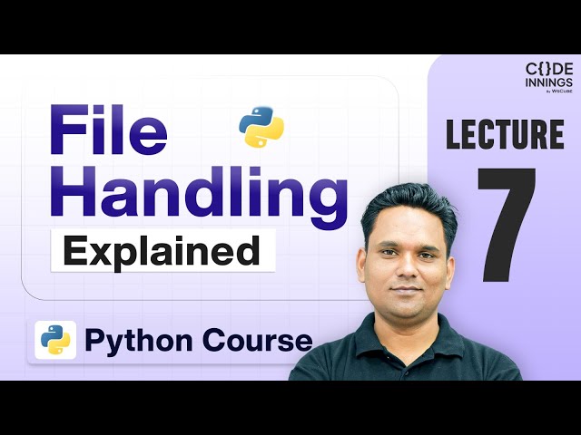 Everything About File Handling in 1 Video - Python Full Course