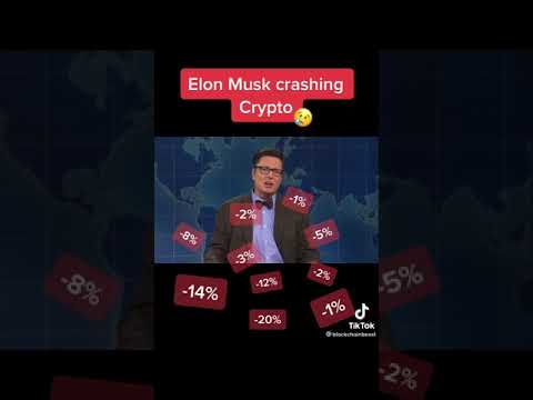Elon musk crashing crypto doge SNL