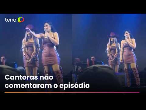 Maraisa dá bronca em fã que apontou laser para o rosto de Maiara durante show: 'Você não é homem?’
