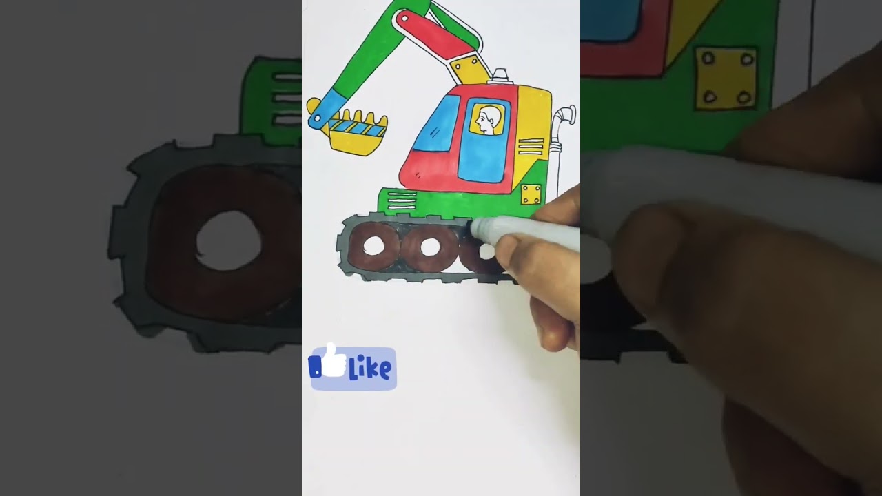 Premium Vector🚜 #youtube #drawing #shorts