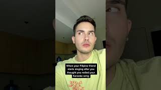 When your Filipina friend overshadows you at Karaoke Night 😰 #philippines