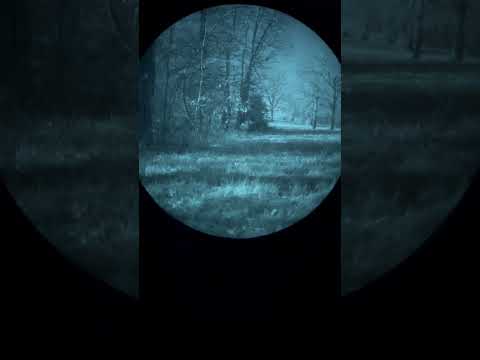 Night hiking with gen 3 pvs14 night vision monocular under a full moon.#adventure #gear #nightvision