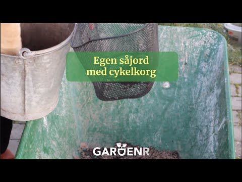 Egen såjord med cykelkorg - Trädgårdshacks med GardenR