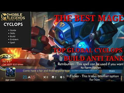CYCLOPS TOP SEMI TANK BUILD GAMEPLAY | CYCLOPS GLOBAL DEADLY MAGE | MOBILE LEGEND