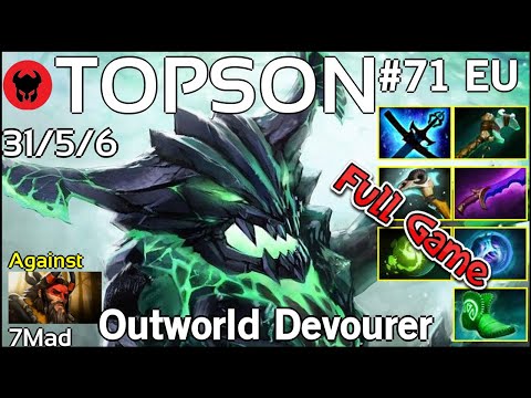 TOPSON [OG] plays Outworld Devourer!!! Dota 2 Full Game 7.20