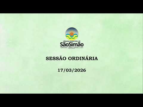 SESSÃO ORDINÁRIA - 17/03/2026