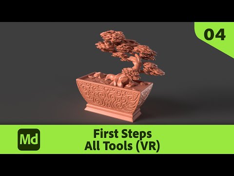 First Steps with Substance 3D Modeler - 04 All Tools (VR Mode) | Adobe Substance 3D