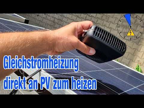 Powering car heating with PV and heating your home! Test