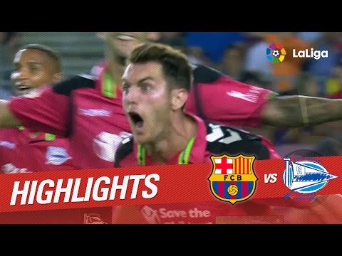 Highlights FC Barcelona vs Deportivo Alavés (1-2)
