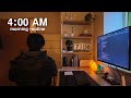 4 00 AM Cold Winter Morning Routine A Weekday Morning In A World Where Everyone Sleeps