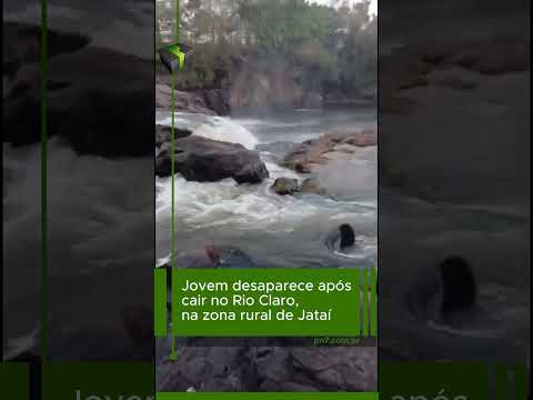 Jovem desaparece após cair no Rio Claro, em Jataí; bombeiros fazem buscas