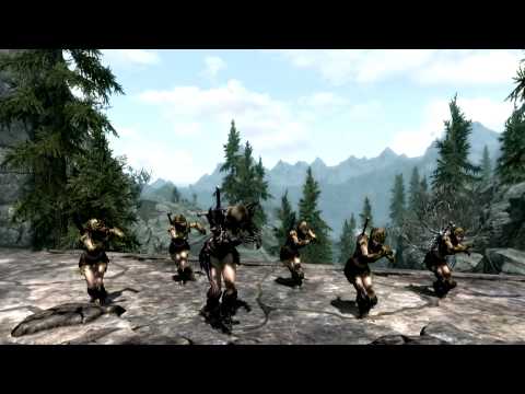 Skyrim Gameplay Dance Animation 2