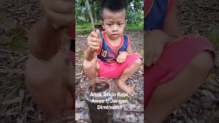 Download lagu Anak Bikin Kopi,  Tapi Awas!  Jangan diminum! #shorts #maragamaragi mp3