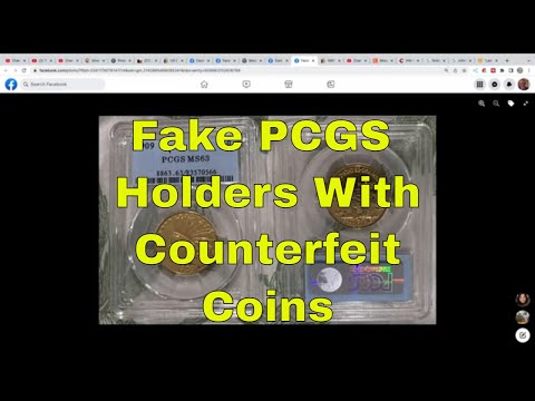 Counterfeit Coins In Fake PCGS Coin Grading Holders