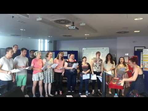 The National Health Singers/NHS Choir - still got fighting spirit! #sing2save #eyeofthetiger