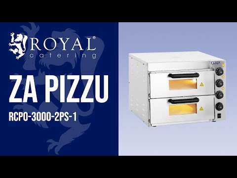 videozapis - Peć za pizzu - 2 komore za pečenje - šamotno dno