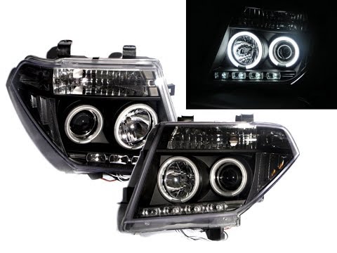 CrazyTheGod PATHFINDER R51/FRONTIRE NAVARA D40 05-10 CCFL Projector Headlight BK for NISSAN