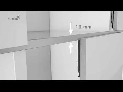 Profil de coulissante SlideLine M - 1 ou 2 portes HETTICH