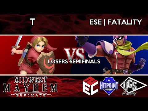 Midwest Mayhem Ultimate - Losers Semifinals - T (Young Link) Vs. ESE | Fatality (Captain Falcon)