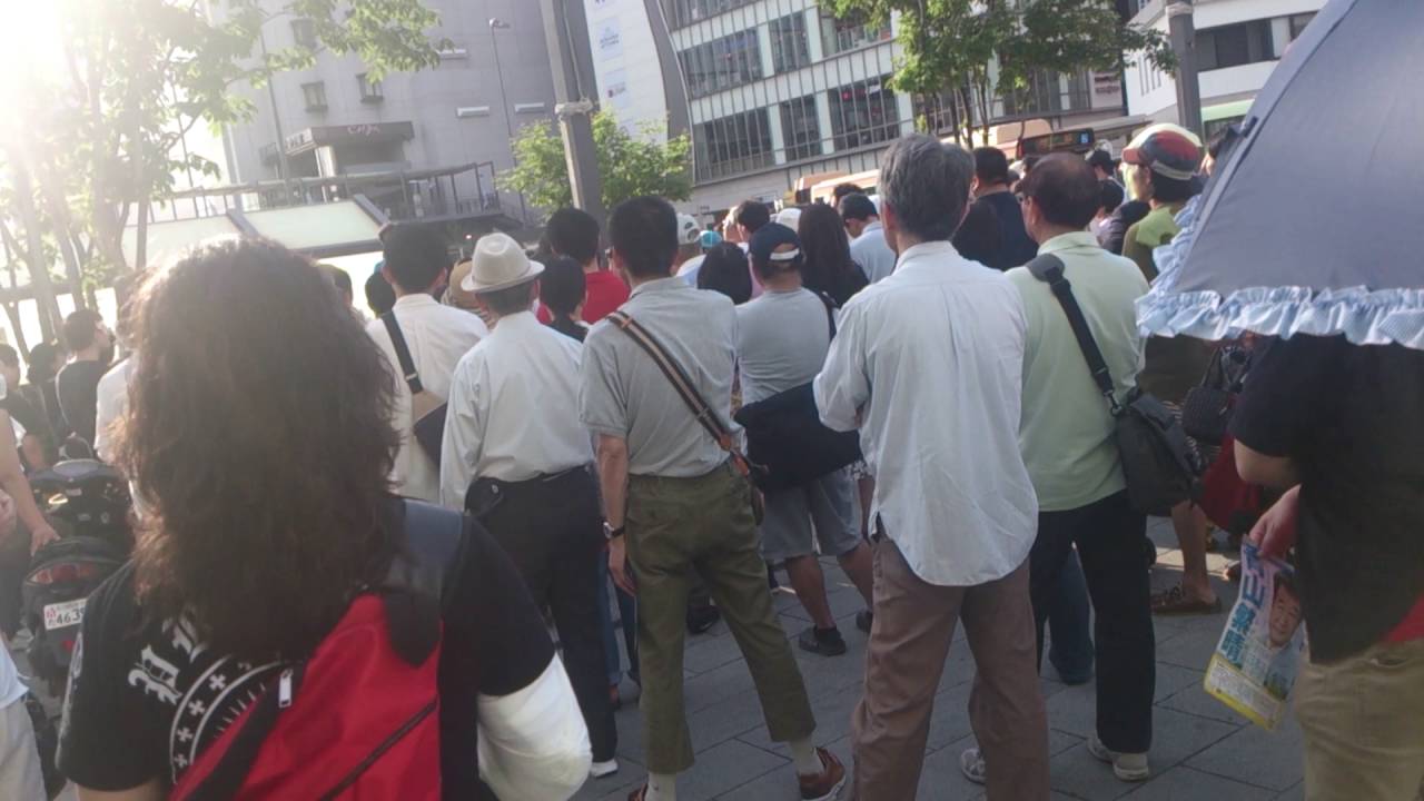 2016年7月2日 青山繁晴 姫路駅前 演説 聴衆の様子