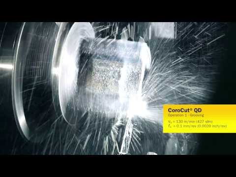 Corocut QD Groove & Part-Off Train Rail