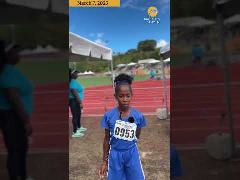 NAPSAC Semis 2025 Janae Belgrave of Arthur Smith Primary victorious in the U13 Girls' 400m