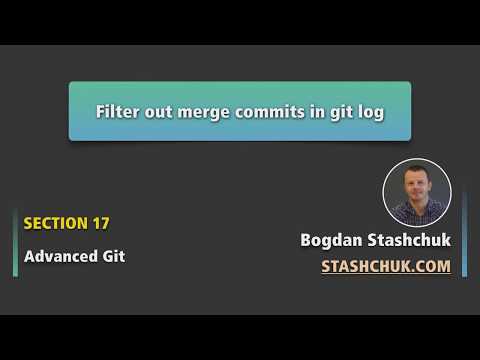 Git filter out merge commits in Git log | Advanced Git 06