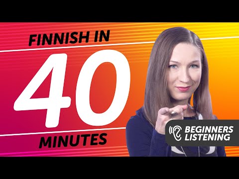 40 Minutes of Finnish Listening Comprehension for Beginners